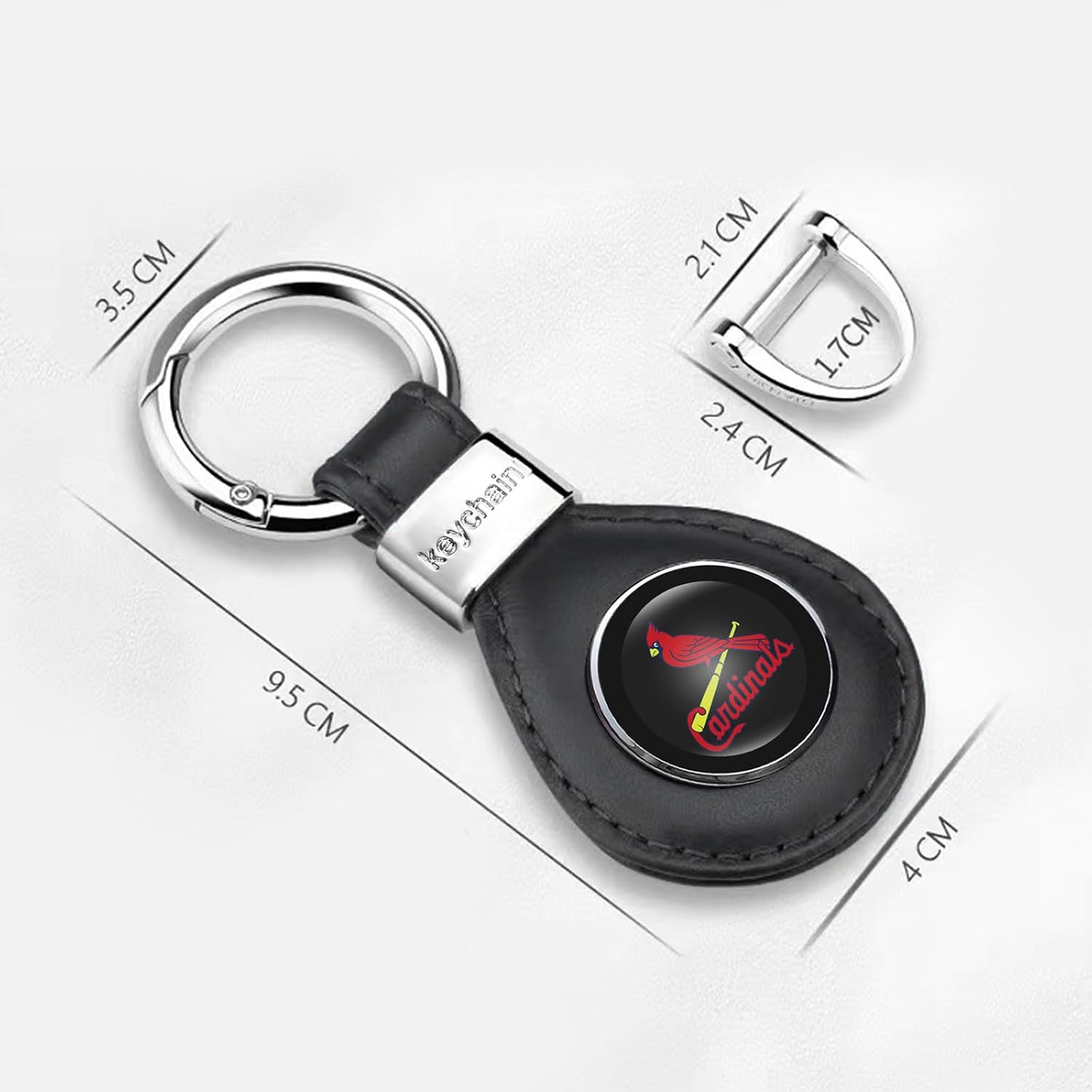 Car Keychain Keyring for Baseball Fans, Car Key Fob Holder Keychain Lanyard for Baseball Fans,2PCS