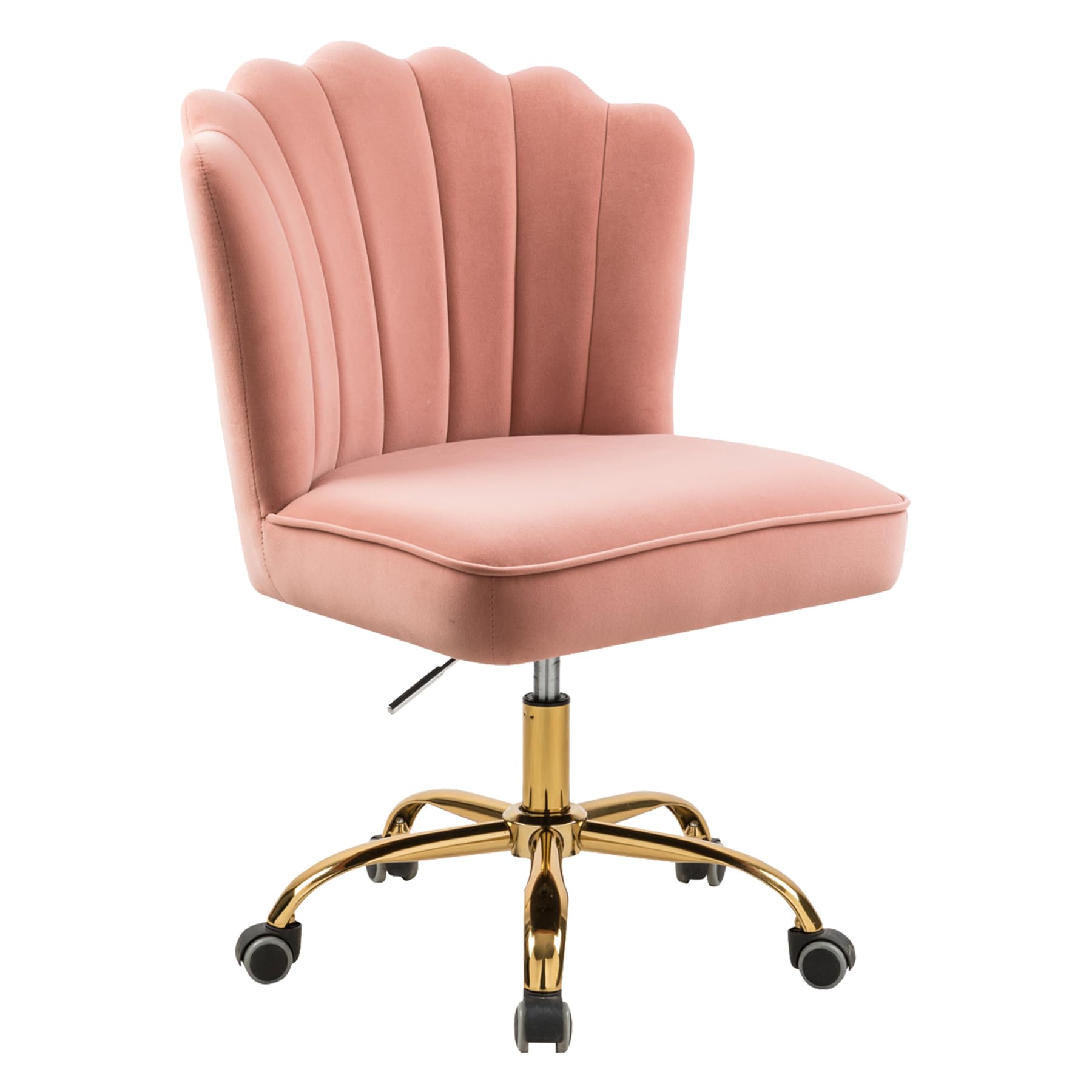 Silla de Oficina de Terciopelo, Silla de Escritorio, Silla Giratoria Ergonómica, Altura Ajustable, para la Sala de Estar Dormitorio Vanidad Estudio, hasta 135 kg, Las Niñas Las Mujeres
