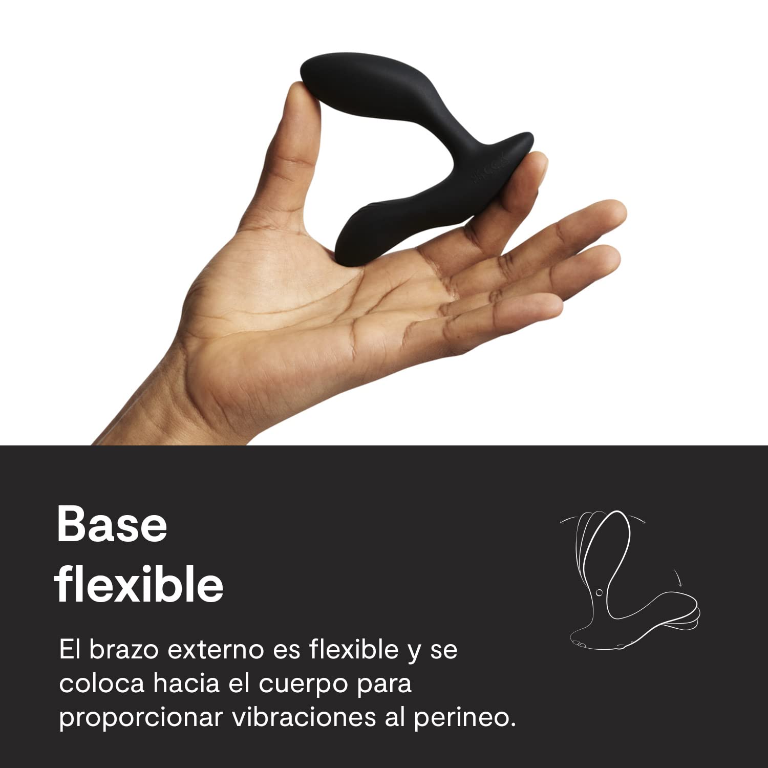 We-Vibe Vibrador de próstata Vector+ con aplicación y control remoto Black One Size