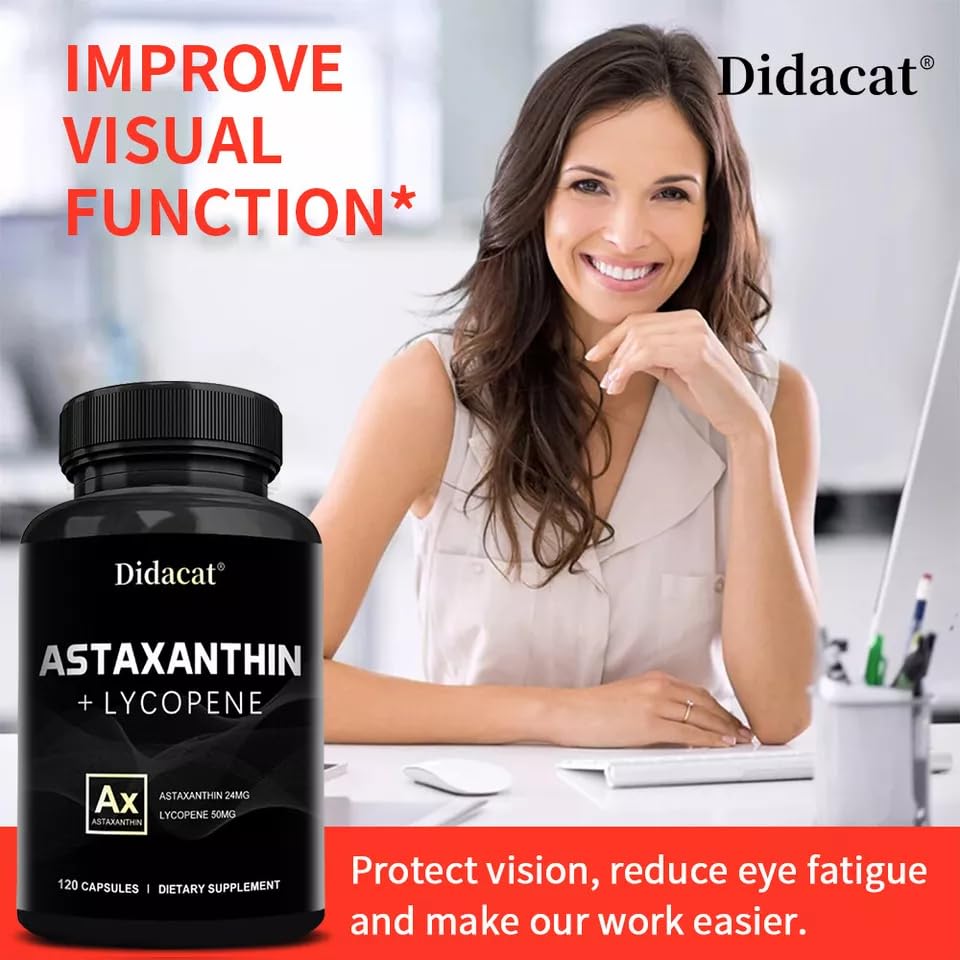 Astaxanthine puissant antioxydant soutien 24mg soutien santé cardiovasculaire