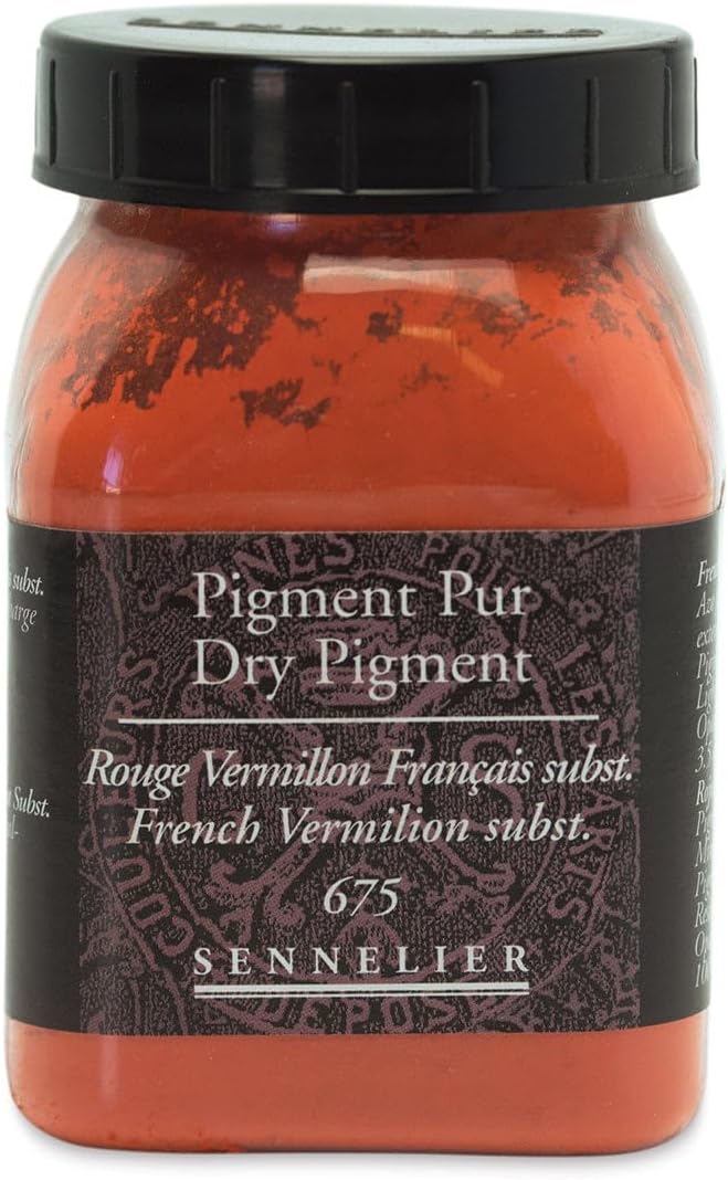 Sennelier Artist Dry Pigment 175 ml Jar - French Vermilion Hue