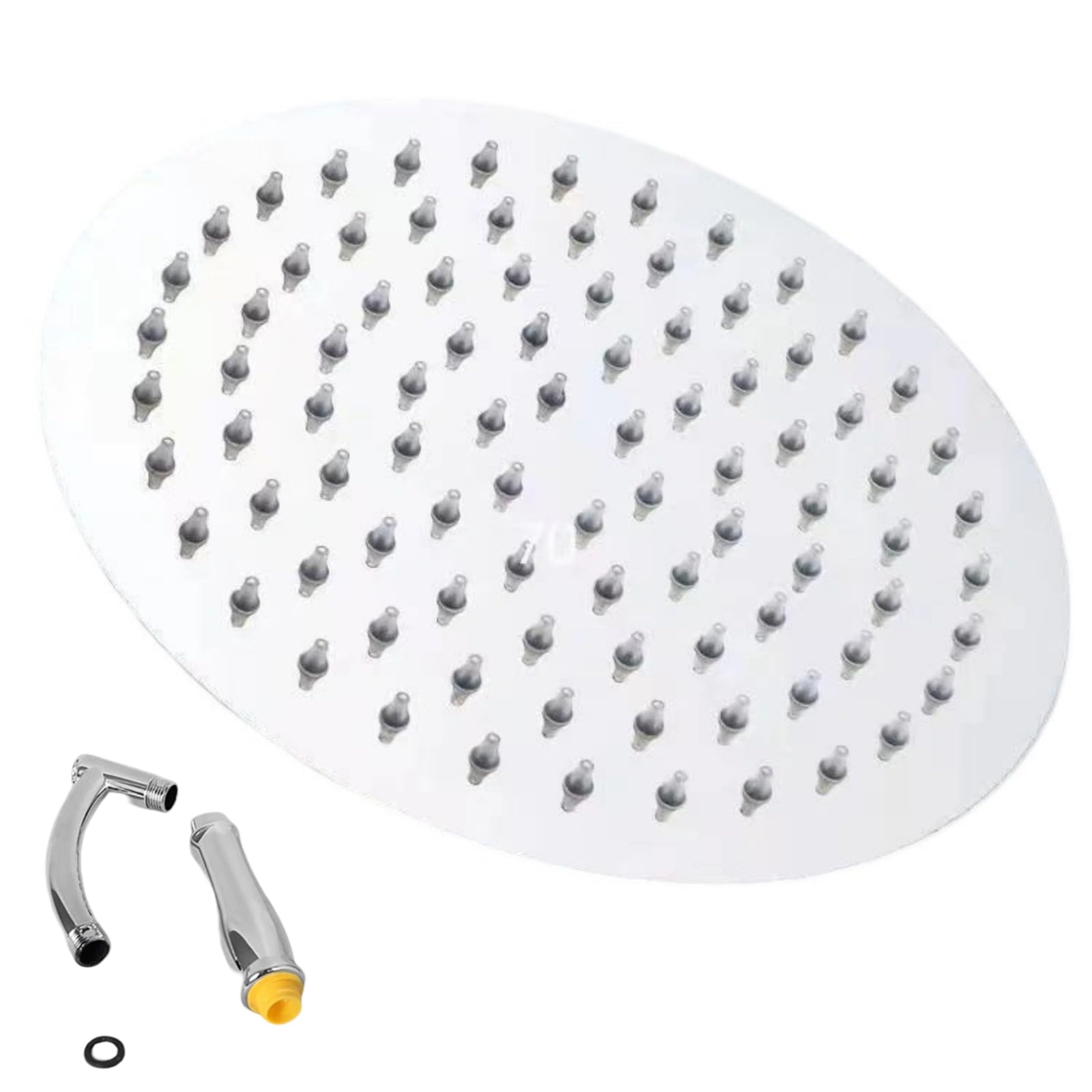 Flows Rainfalls Shower Head Stainless Steels Shower Head High Pressure Top Sprayer Bathroom Rainfalls Showerhead High Pressure Top Sprayer