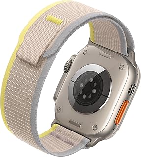 Pulseira esportiva trançada esportiva de nylon macio ajustável de 49 mm, 45 mm, 44 mm, 42 mm, 41 mm, 40 mm, 38 mm, ajustável, de nylon macio, trançada, esportiva, para iWatch Series 8/7/6/5/5/4/3/2/1/SE, mulheres e homens