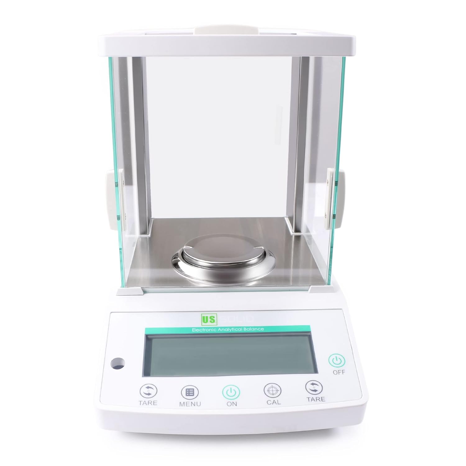 U.S. Solid 120g x 0.1mg Analytical Balance | 0.0001g Precision Laboratory Scale for Jewelry Analysis, Scientific Research & Compounding | RS232 Interface & Underhook Weighing | g, mg, ct, oz