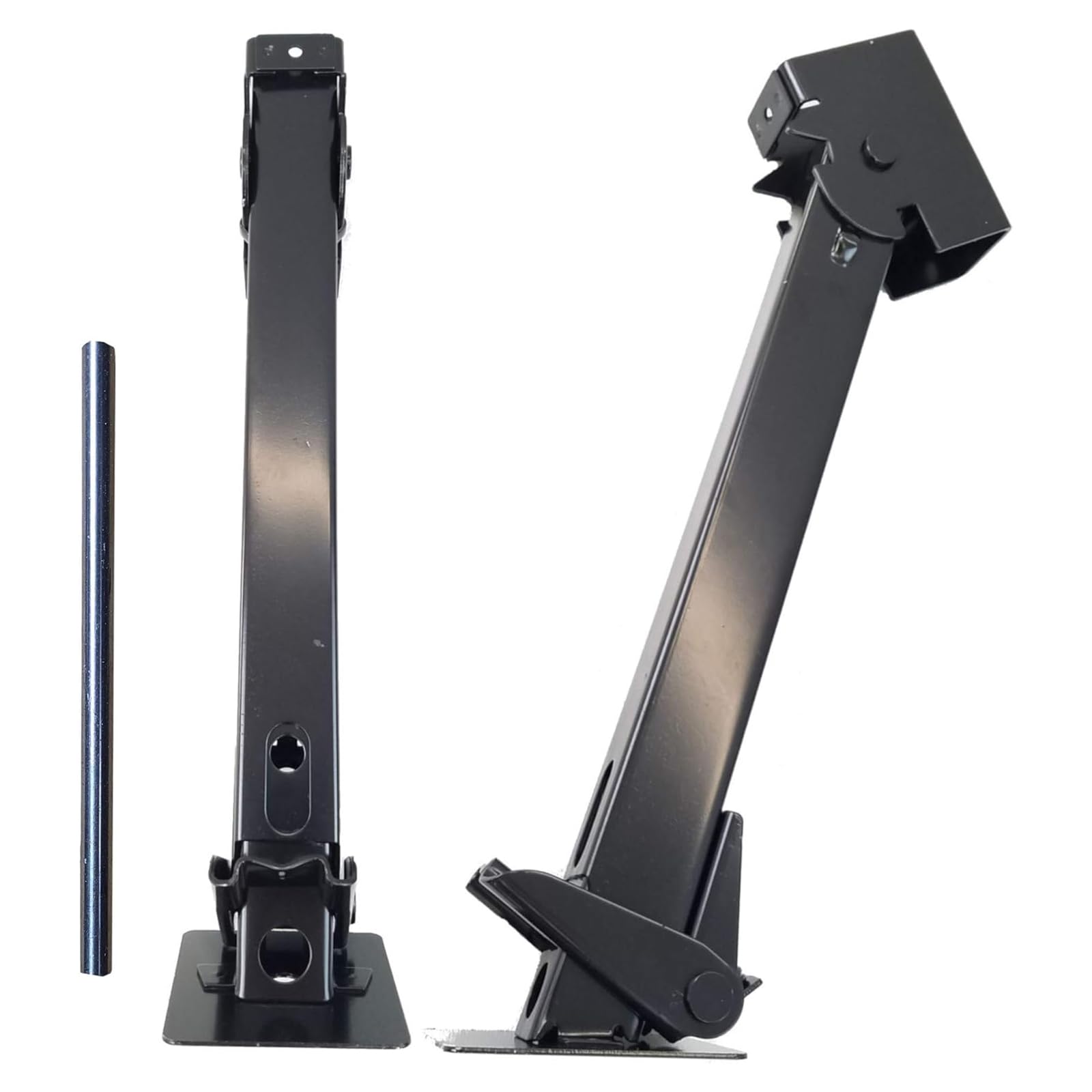 Gatos estabilizadores de remolque de 2 piezas - Kit de emergencia telescópico plegable ajustable para RV y automóvil, 454 kg para soportes y varillas de estabilizador de remolque de viaje y