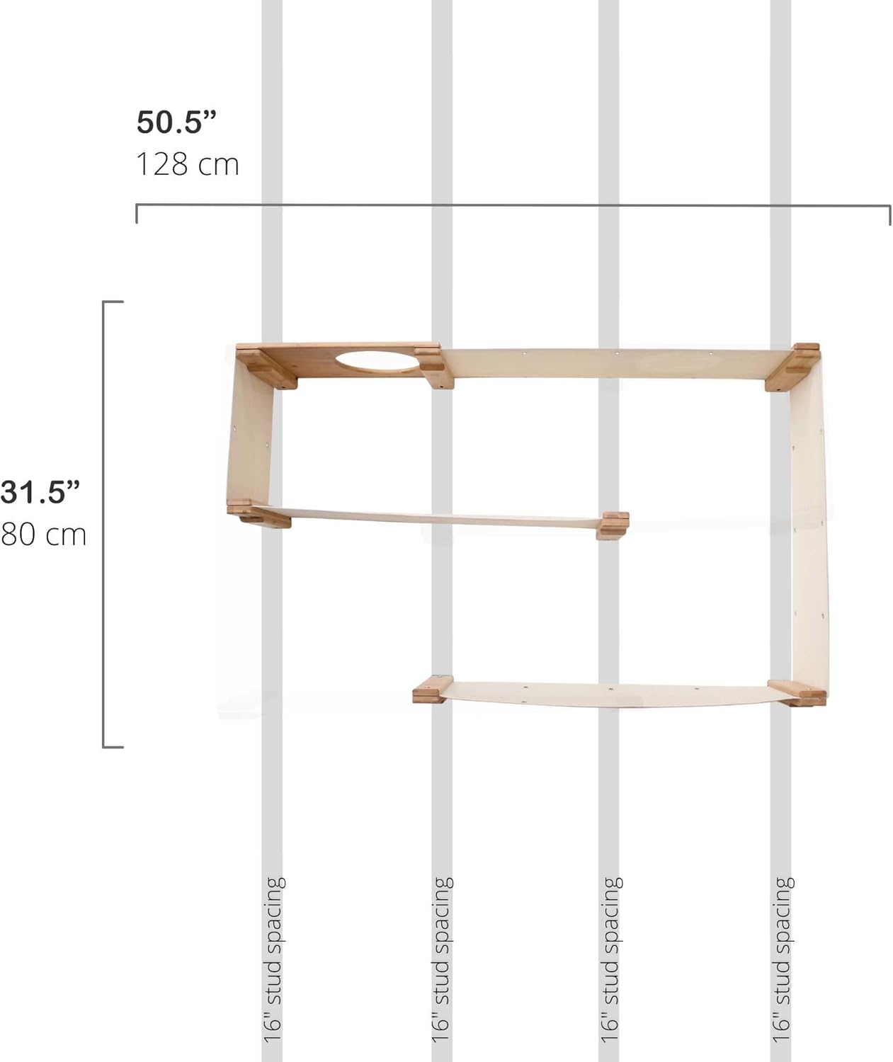Catastrophic Creations The Maze Cat Condo — Handcrafted Cat Maze for All Cat Breed Sizes — Wall Mounted Cat Furniture — Lovely Indoors Cat Playground for Wall