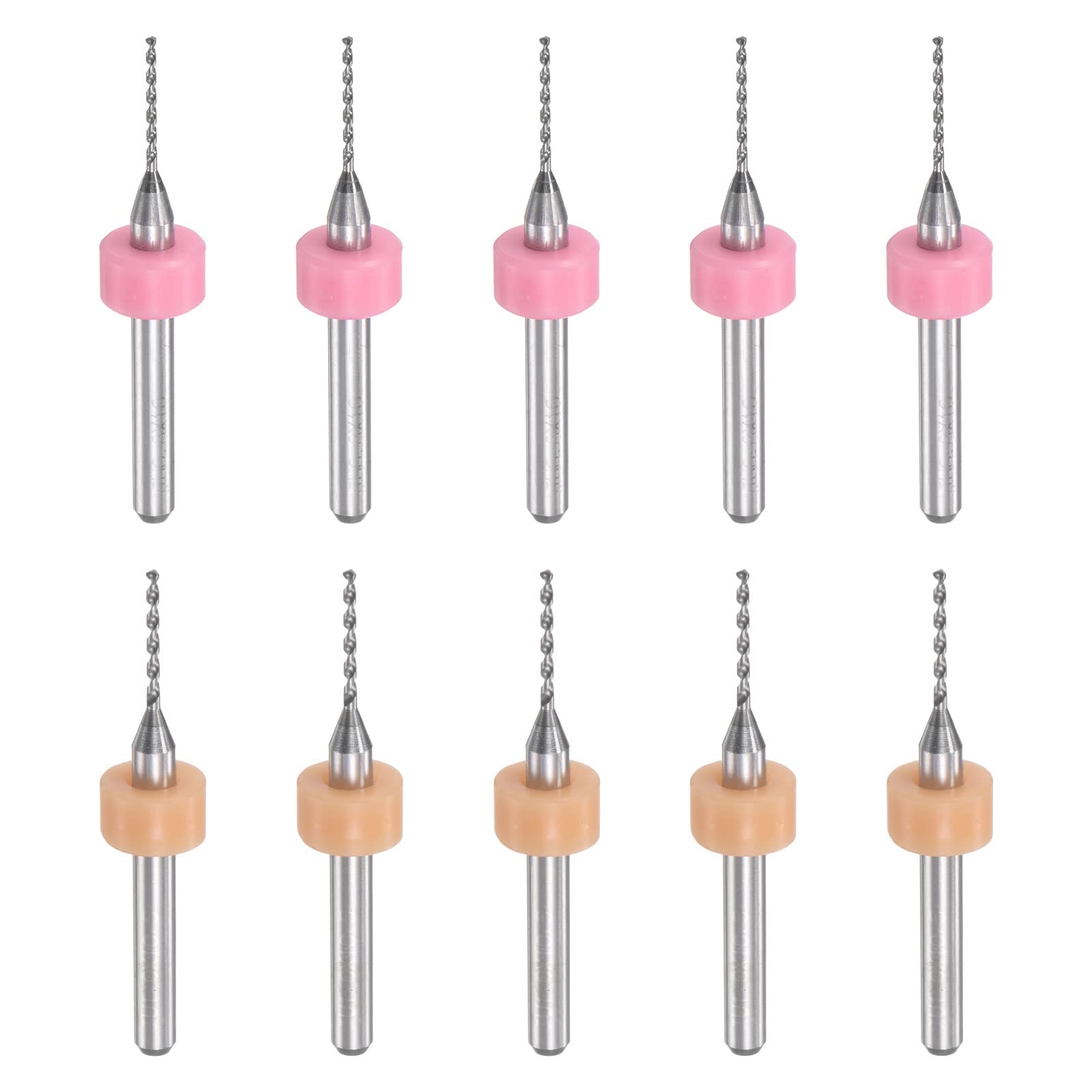 QUARKZMAN Micro PCB Mèche Foret Pointe Set 0.8mm 1mm, 1/8" 3.175mm Tige Tungstène Carbure CNC Gravure Imprimer Circuit Carte Perceuse Pointes Rotatif Outil 20pcs