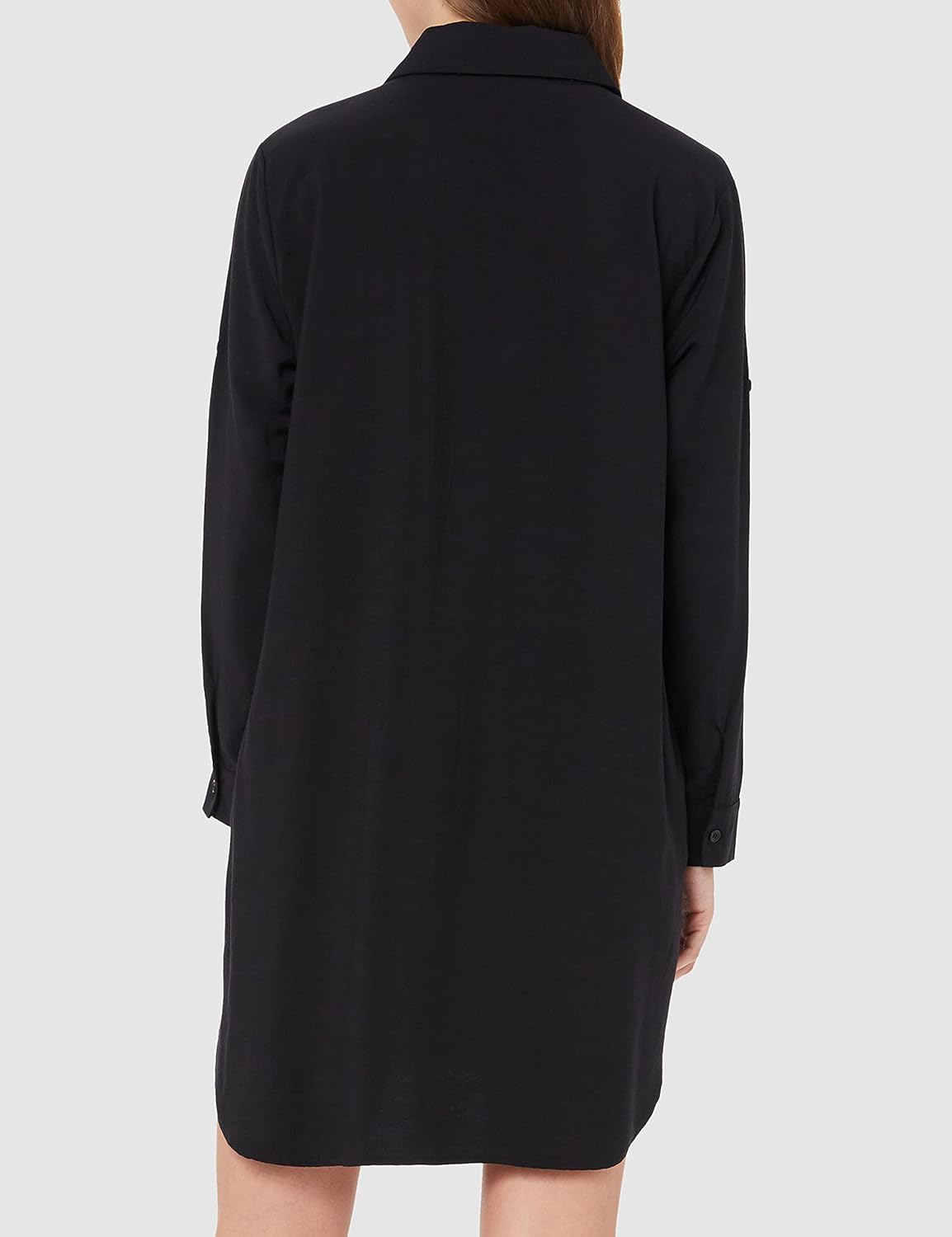 Women's Casual Oversized Button Down Shirt Dress Long Sleeve Blouse Tops - Image 4