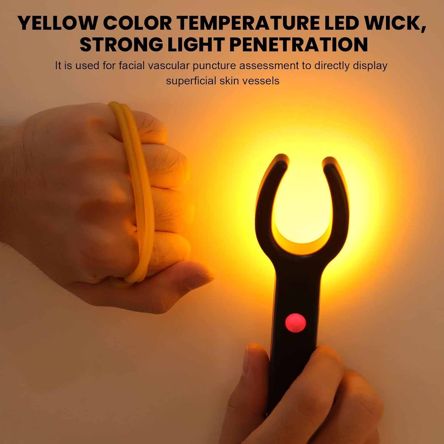 LED Vein Light Rilevatore di vene palmare a infrarossi Finder Viewer Luce di illuminazione per di infusione ricaricabile con elastico ausiliario per laccio emostatico
