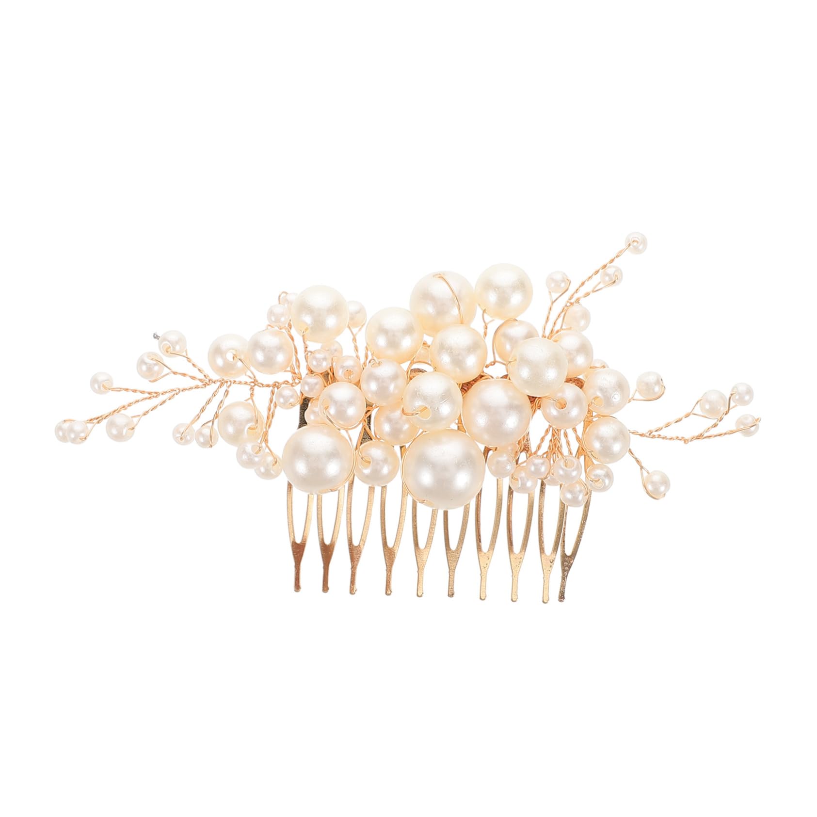 FOMIYES Handmade Pearl Hair Comb for Weddings Elegant Decorative Side Comb Accessory for Brides and Women Lightweight Design Versatile for Everyday Wear Unique Charm and Sophisticated
