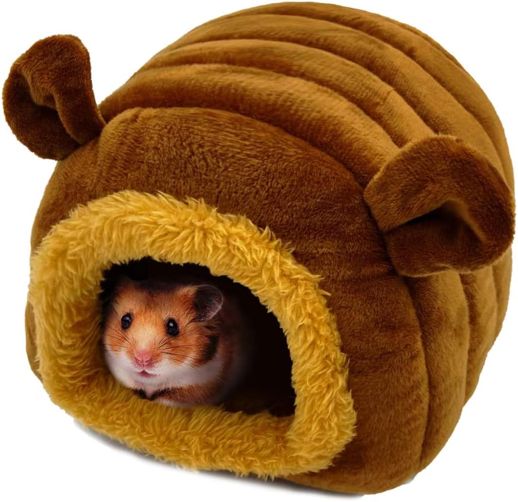 KAMEIOU Small Animal Beds Hamster Hedgehog Small Guinea Pig Bed Habitat House Washable Warm Hamster Hedgehog Chinchilla Snake Rat Guinea…