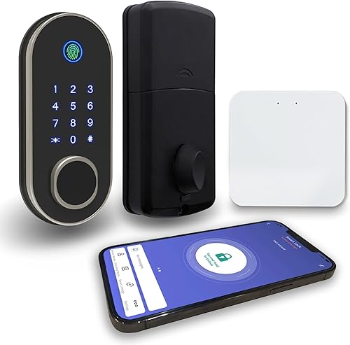 Miniatura 1 de Wifi Smart door Lock, Bluetooth Keyless Entry Door Lock with Touchscreen Keypad,Fingerprint Electronic Digital Front Door Lock,Keyless Entry Keypad