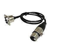 Vista 9 de Cable de paso XLR premium, sin soldadura, para caja de escenario, panel de conexiones, caja de piso, sin soldadura para instalaciones de audio