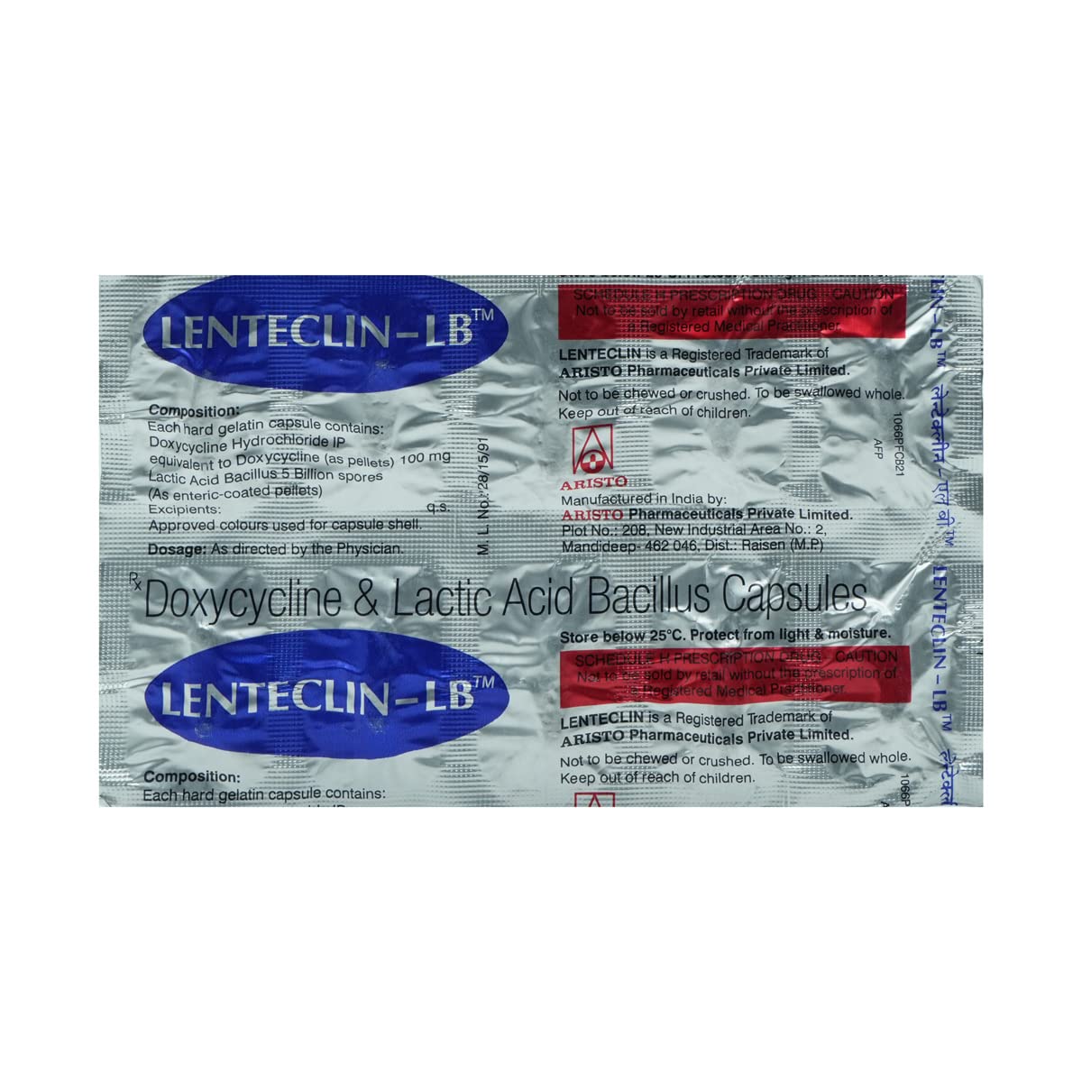 Lenteclin-LB - Strip of 10 Capsules