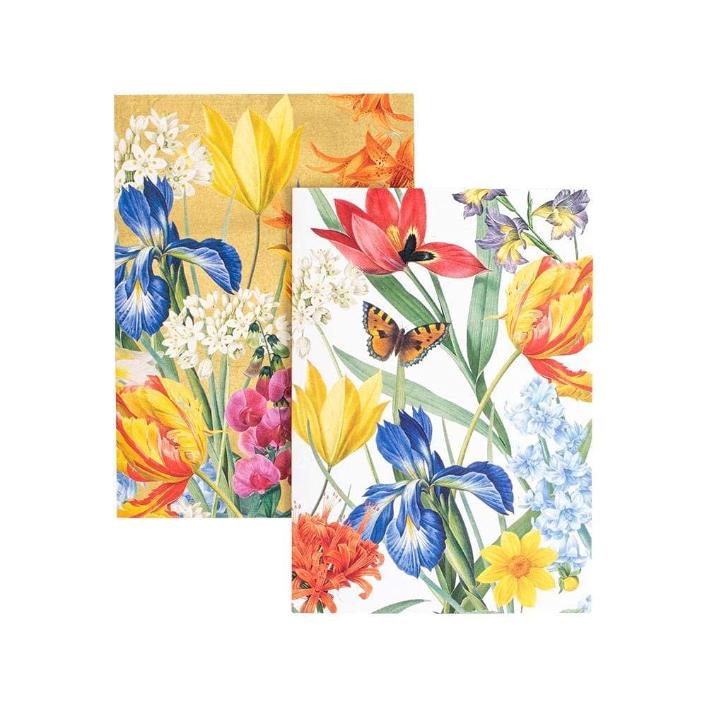 Caspari Redoute Floral Boxed Note Cards - 8 Note Cards & Envelopes