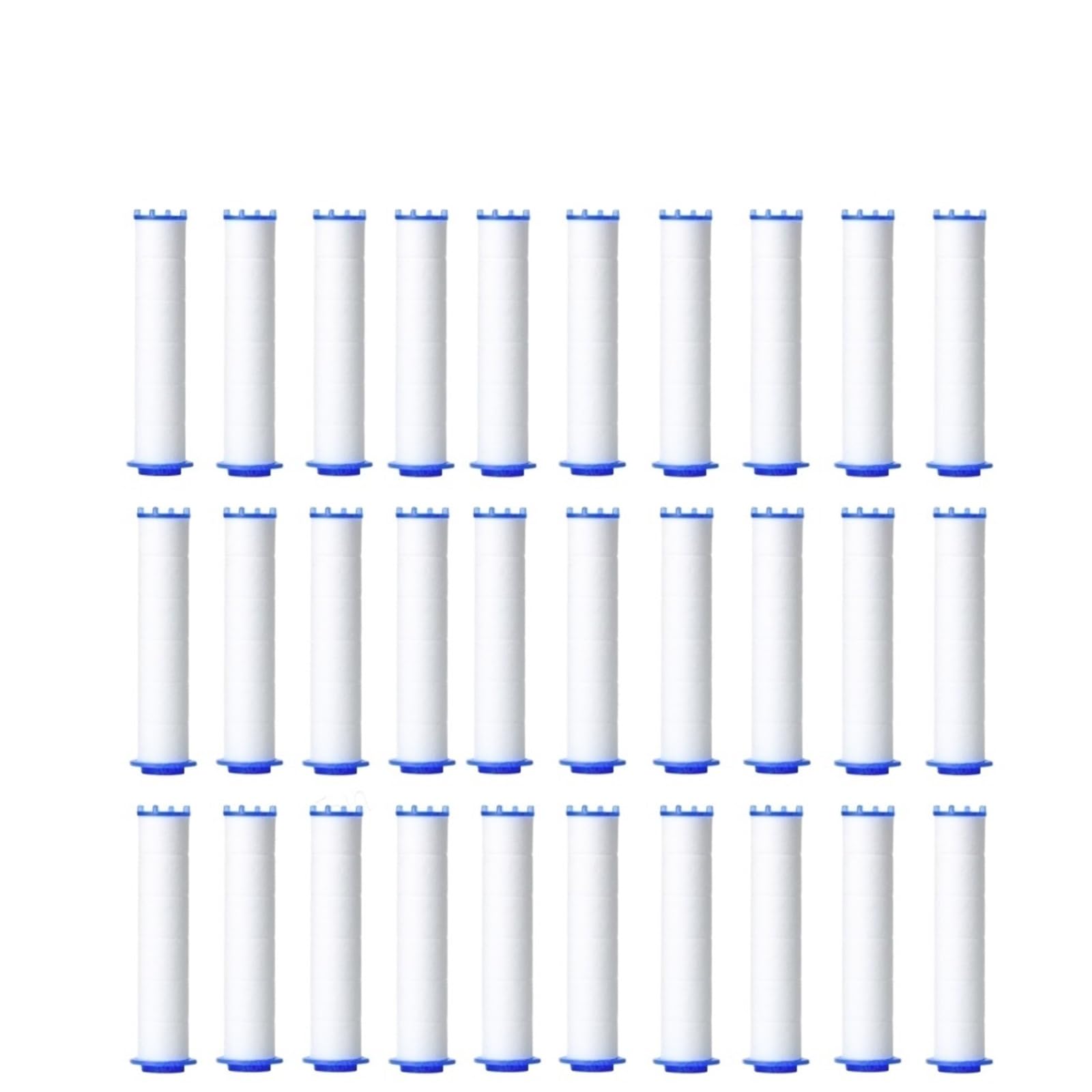 5-50Pcs Shower Head Replacement PP Cotton Filter Cartridge Hard Water Purification Hand Hold Bath Sprayer(30PC White)