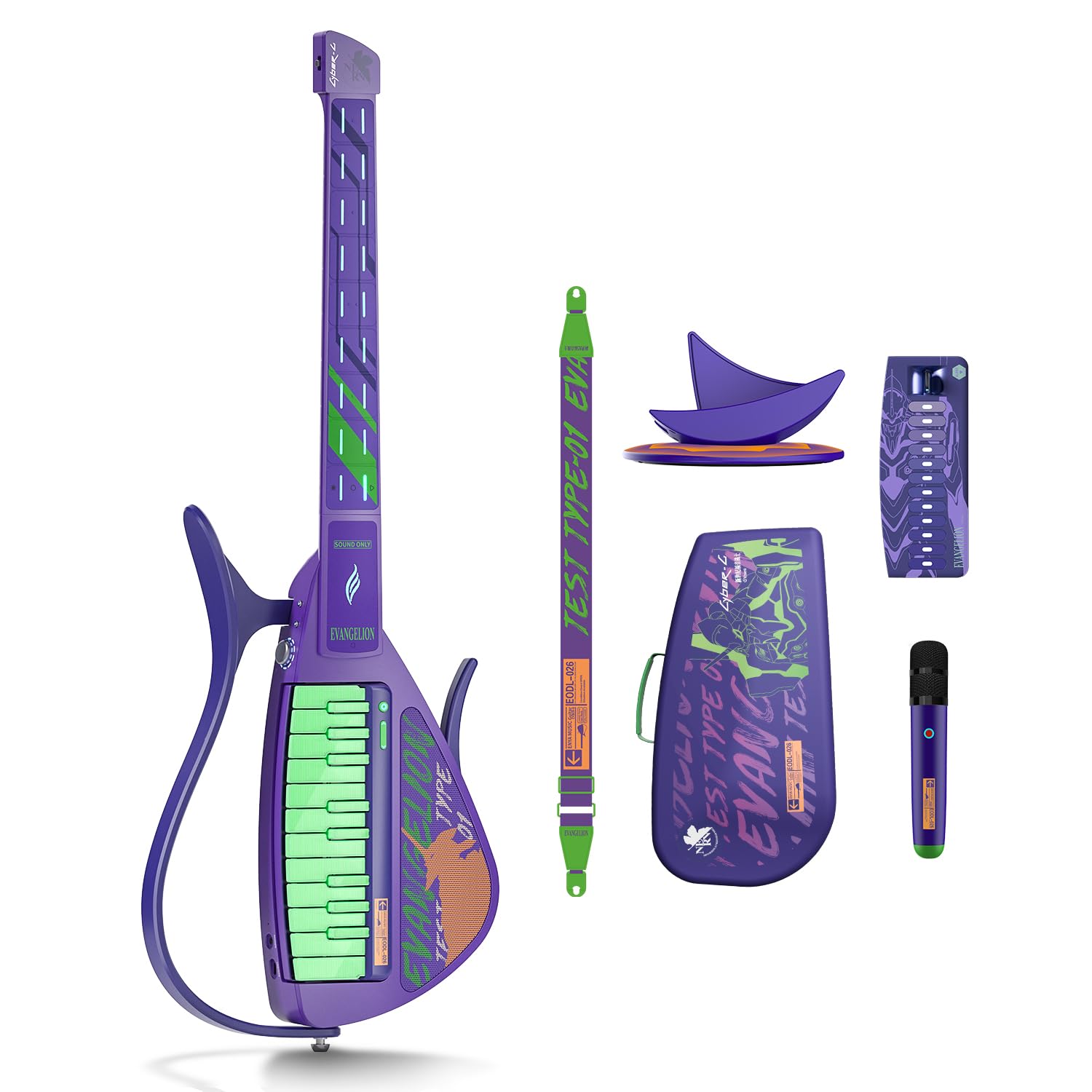 邦楽 vocalography / electro planet Amazon.com: Enya CYBER-G Smart Guitar,Official Evangelion