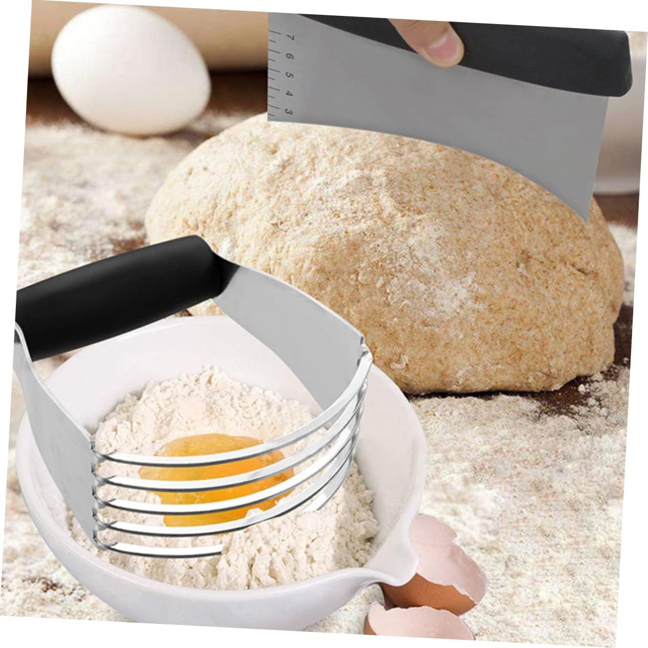 Stainless Steel Pastry Cutter Dough Blender Set 3Pcs for Kitchen Home