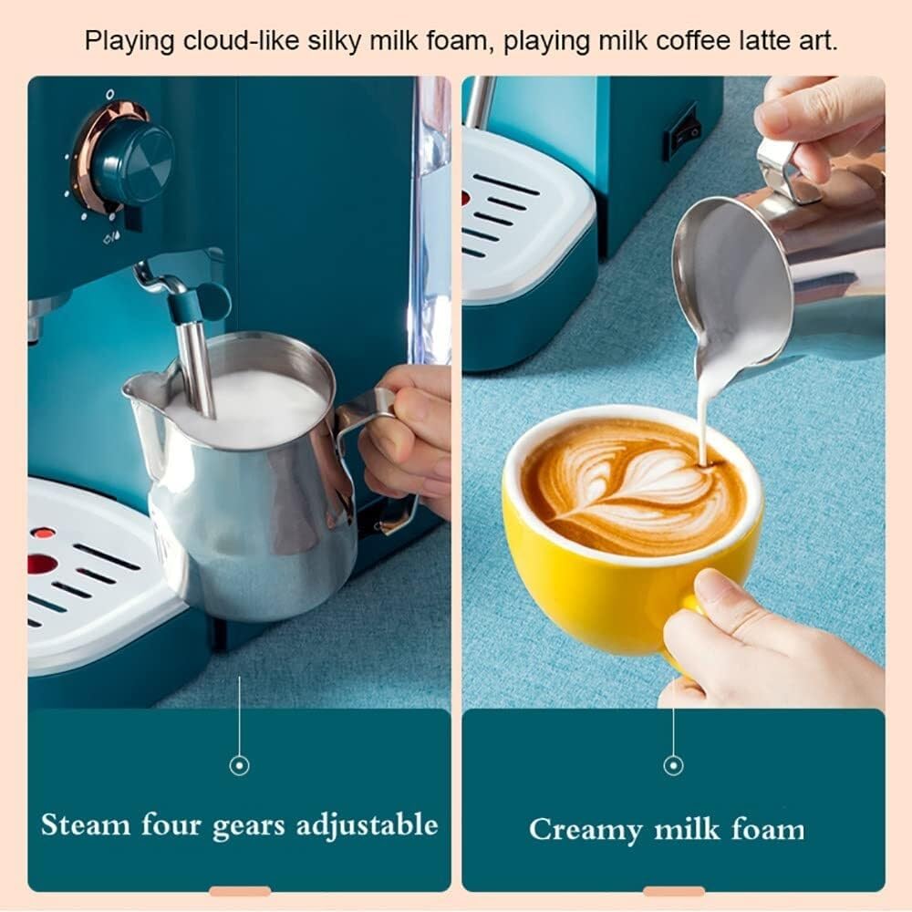 TRTDYFKH Semi Automatic Italian Coffee Maker Machine With Steam Milk Frother, 20Bar Cappuccino Latte Mocha Espresso Coffee Maker Home Mini Steam Fancy Milk Foam 8 61aak6i2zUL. AC SL1000