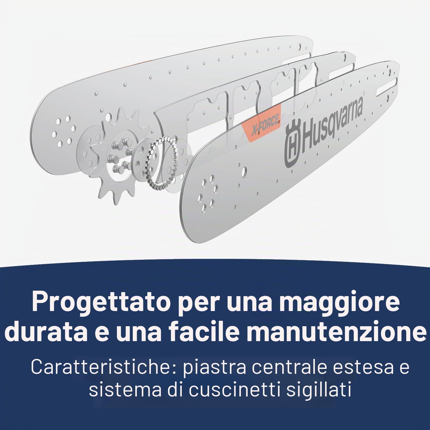 Husqvarna 596199766 Barre, Arancione/Grigio