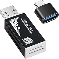 Vista 23 de USB C Micro SD Card Reader (Pack of 2 Pcs), BorlterClamp Type C OTG TF Memory Card Reader Compatible with Laptop, MacBook, Tablet, Smartphone