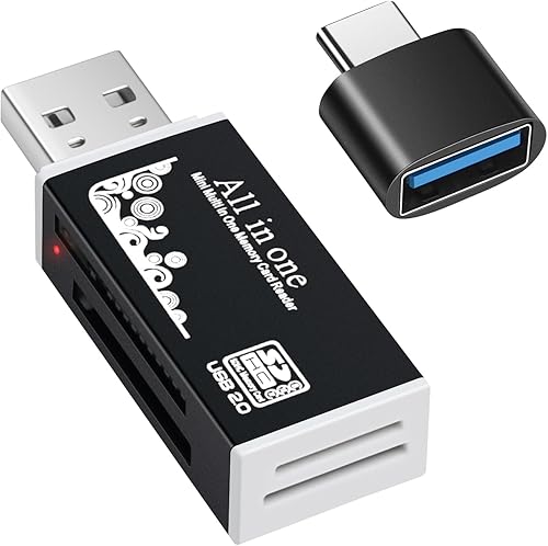 Miniatura 23 de USB C Micro SD Card Reader (Pack of 2 Pcs), BorlterClamp Type C OTG TF Memory Card Reader Compatible with Laptop, MacBook, Tablet, Smartphone