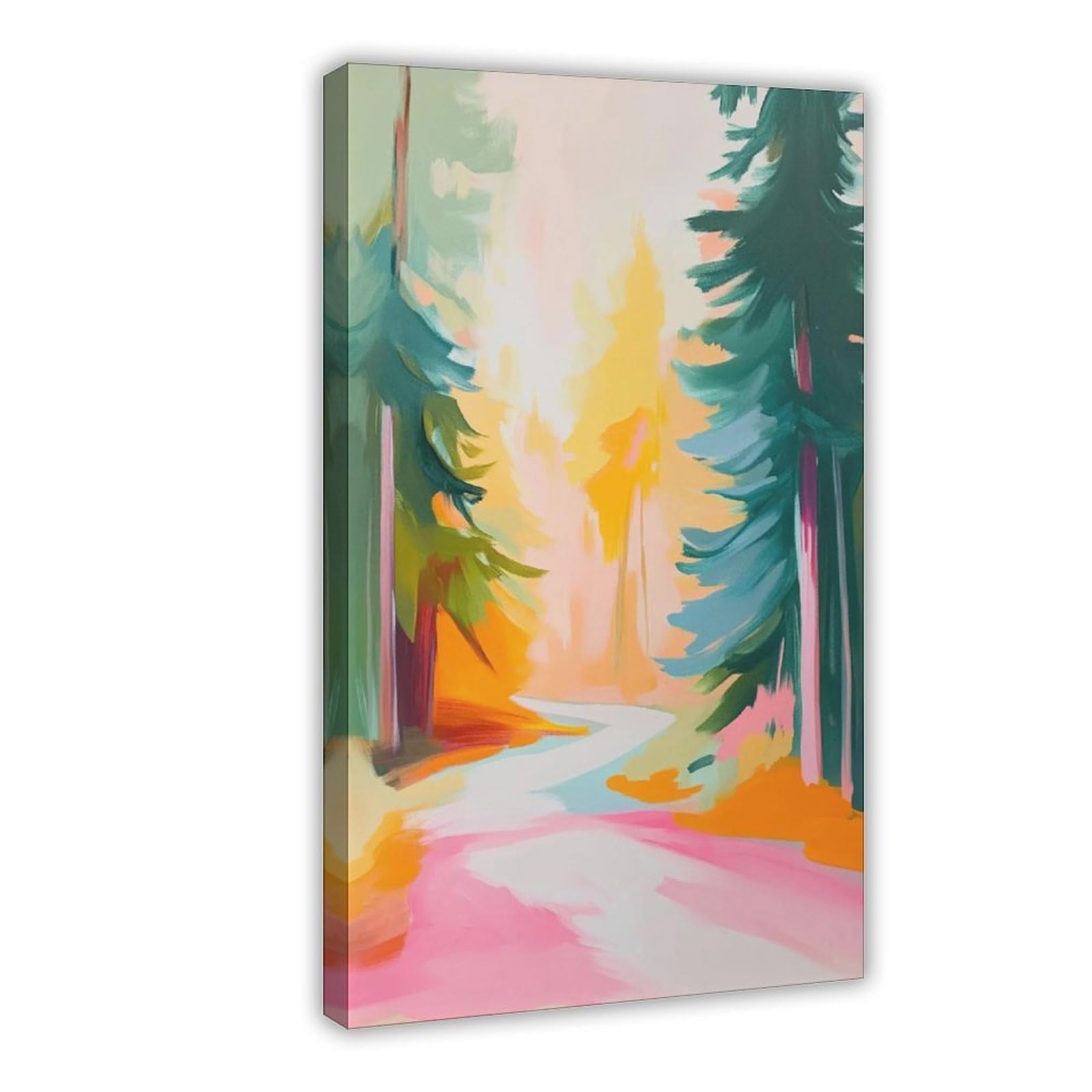 Bareronor Abstract Forest Poster Canvas Poster Bedroom Decor Landscape Office Room Decor Gift 24" L X 36" W