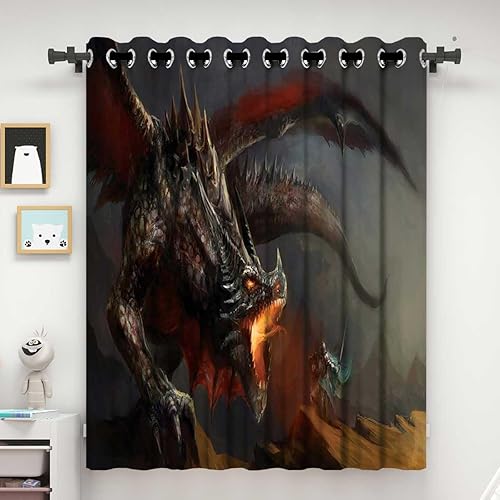 Miniatura 2 de Cortina para dividir Habitacion Medieval Puerta corrediza de vidrio bloqueador solar tela acústica habitación de niños (W) 72 X (H) 98 pulgadas, 1