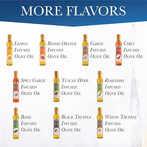 Miniatura 6 de Giusto Sapore Aceite de oliva virgen extra italiano con infusión de trufa blanca, prensado en frío, importado de Italia, 8.5 onzas