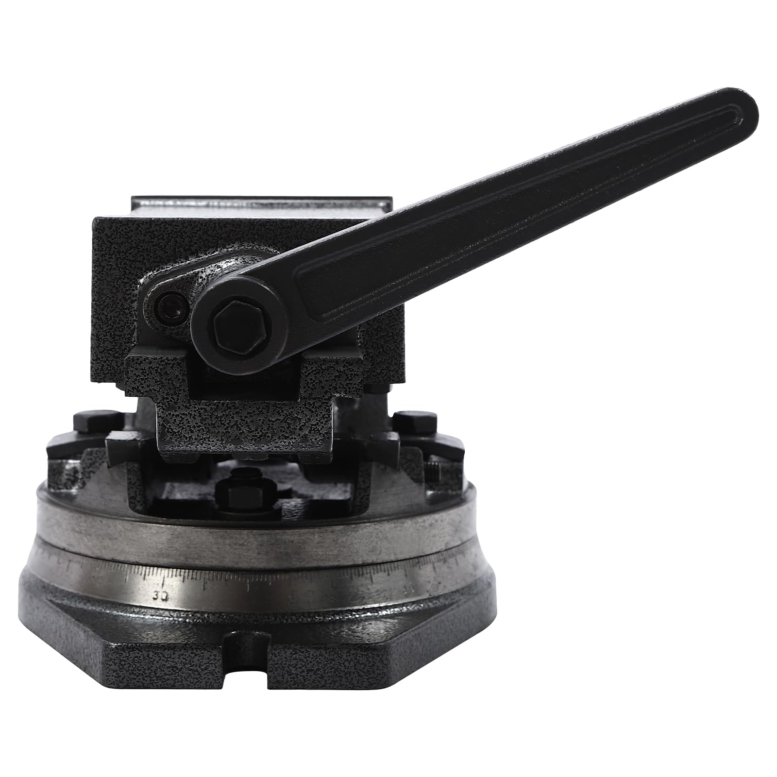 Morsa Girevole da Tavolo Inclinabile 100 mm, Morsa di Precisione da Banco Base Girevole da 360°, Professionale Fresatrice Angolo di Inclinabile, Max. Forza di serraggio19 KN, 0-90°