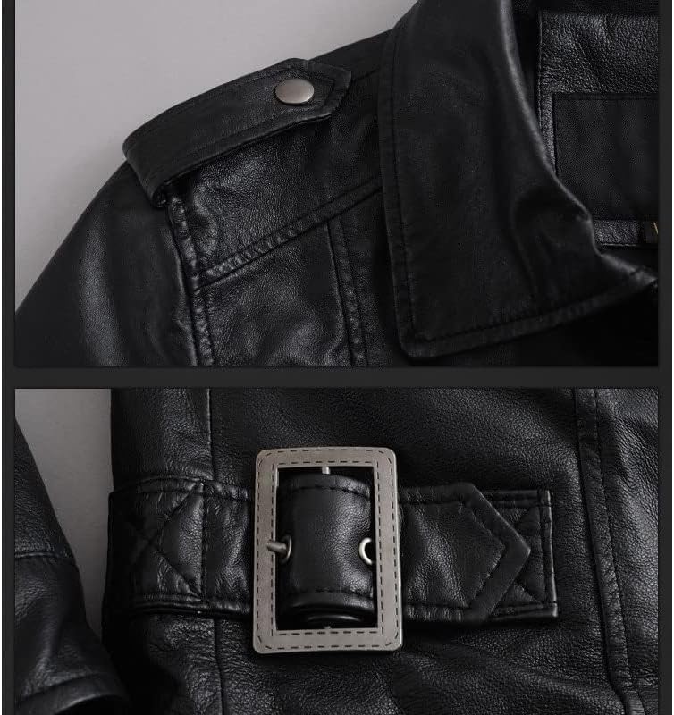 Amazon | Leder Fashions メンズ ブラック レジデント RE6 Evil Leon S