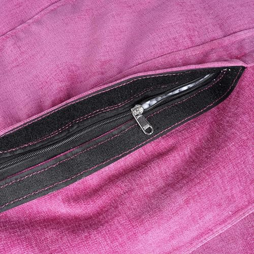 Image of Casa Copenhagen Premium Designer Fabric Bean Bag Chair, Filled with Beans | Capacity: Upto 7 Ft Height, 200 KG Weight | 5XL |Pink Sparrow