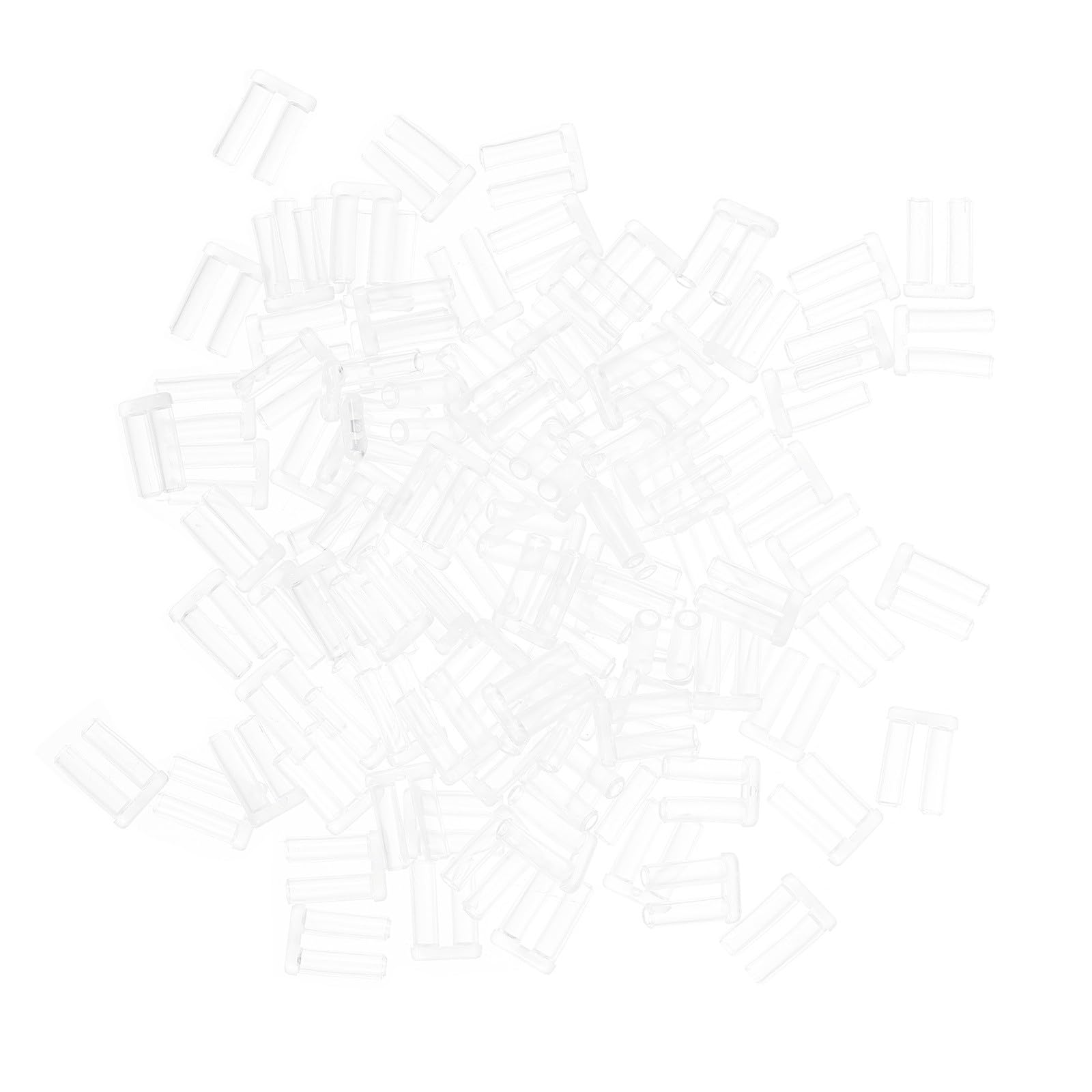 Accessori per Occhiali senza Montatura 64 Pezzi Boccole in Plastica Trasparente Doppio Manicotto Perno di Fissaggio per Riparazione Lenti Montature Sottili e Spesse Kit