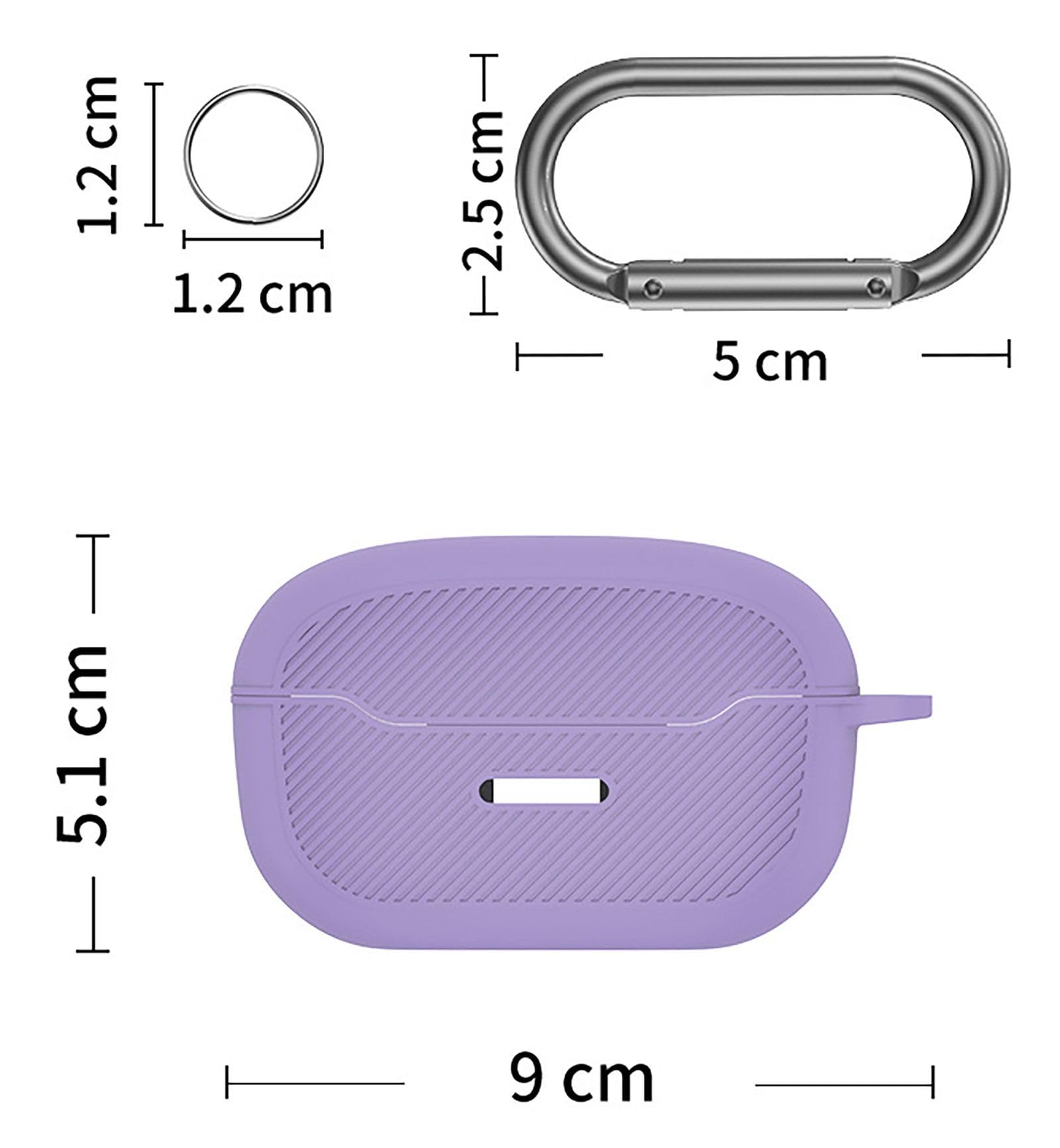 Funda Silicona Para JBL Endurance Race 2 - Ultra Delgada, Anti-caídas, Color Púrpura, Protección Suave Y Portátil
