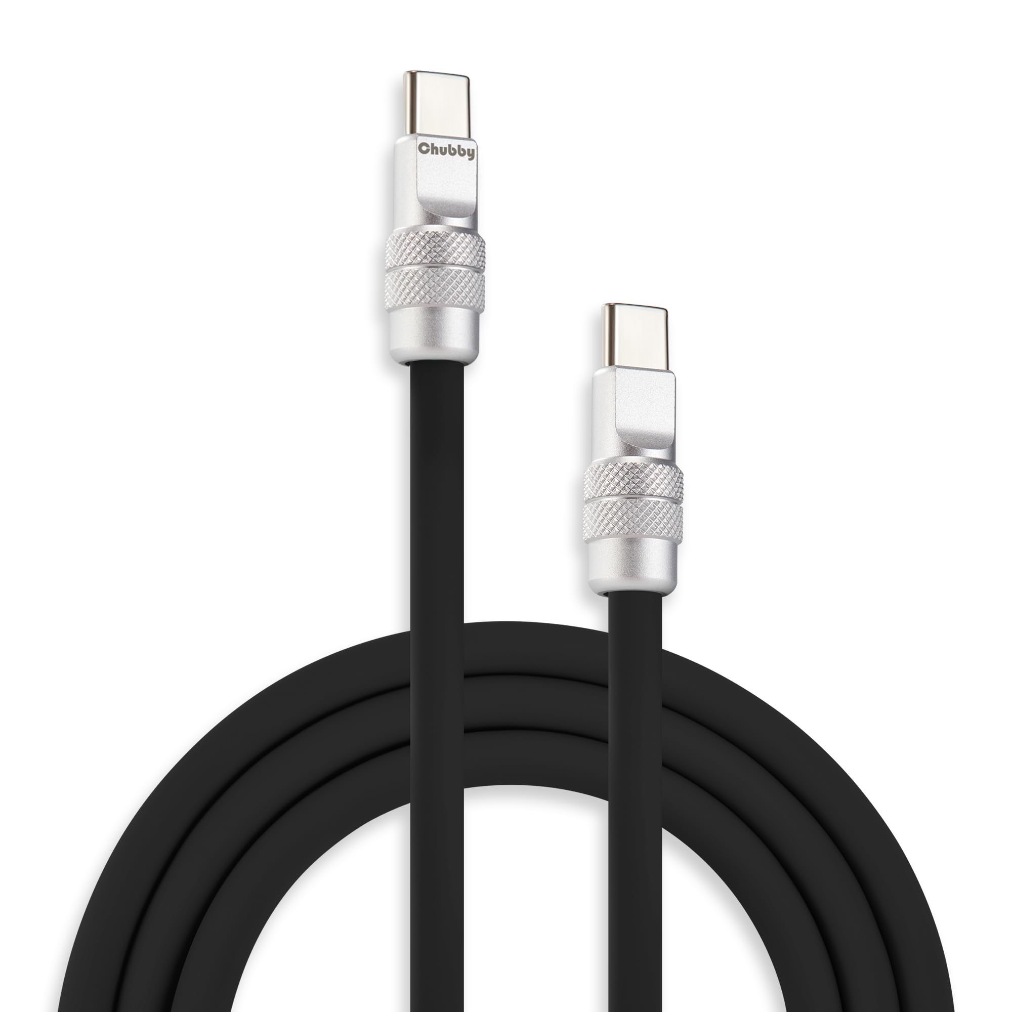chubbycable Chubby 2.0 USB C 240W Fast Charging Cable Silicone Soft Durable USB C Cable Extra Thick Charger Cord Compatible with iPhone 17-15 Series