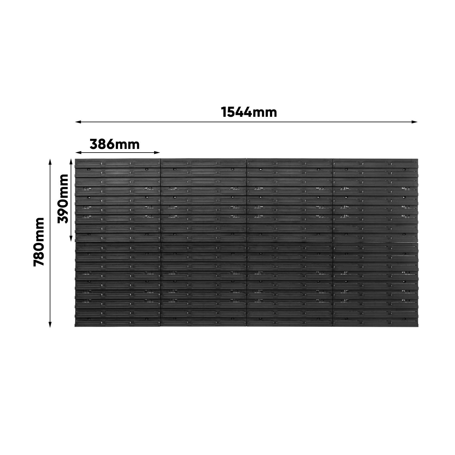 Pudełko do układania regał ścienny – 1544 x 780 mm – system przechowywania 40 sztuk pudełek z pokrywką – regał magazynowy pojemniki magazynowe regał do sypania, czerwony