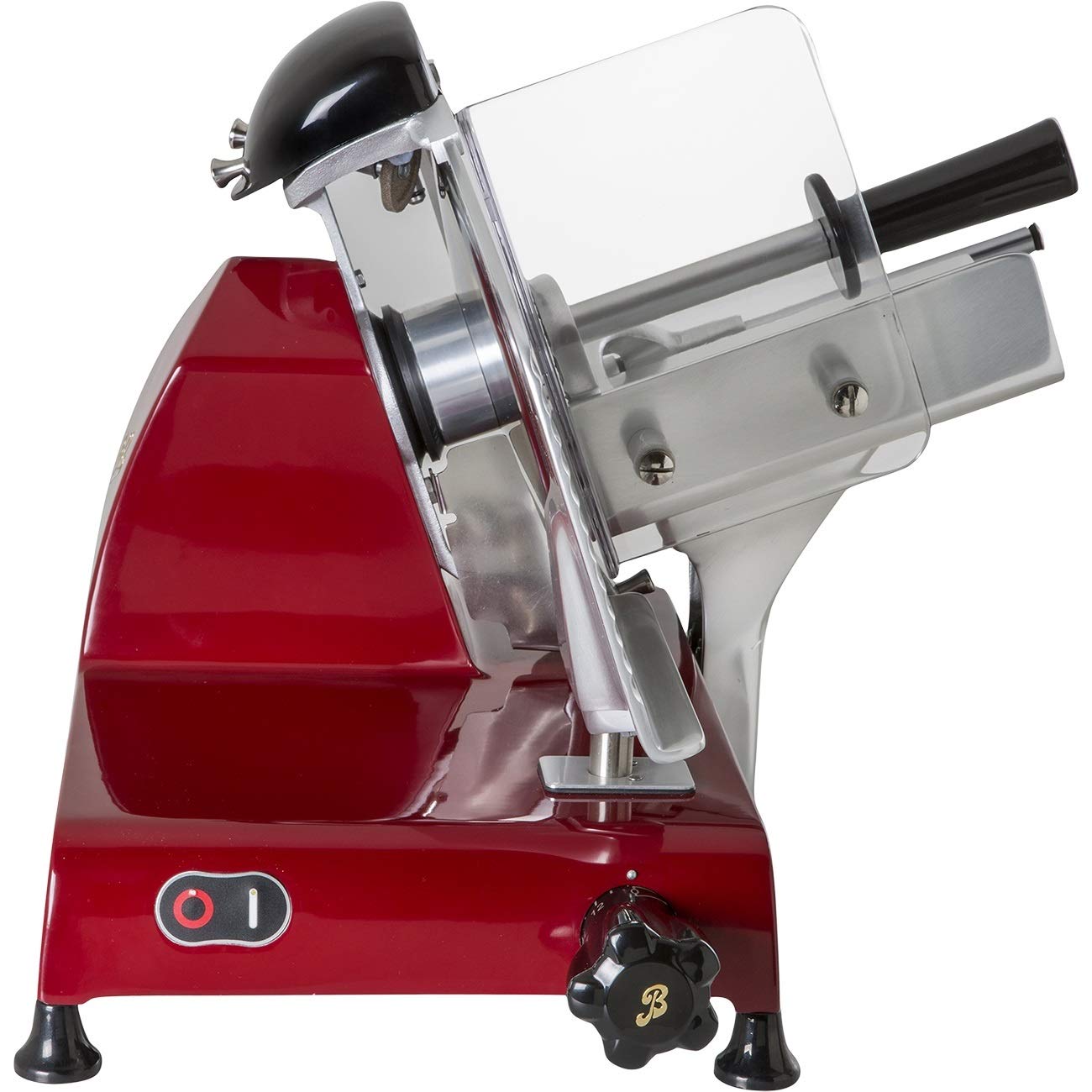 BERKEL - Cortadora Red Line 250 + Tajadera en ceniza y acero inoxidable (Negro)