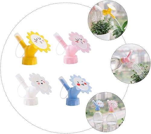 Miniatura 5 de Juego de rociadores de botellas 2 en 1, paquete de 4 rociadores de riego para plantas, boquilla fina y rociador para flores