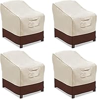 Vista 10 de Vailge Fundas para Sillas de Patio, Funda de Asiento Profundo para Tumbona, Fundas para Muebles de Patio al Aire Libre Resistentes e Impermeables