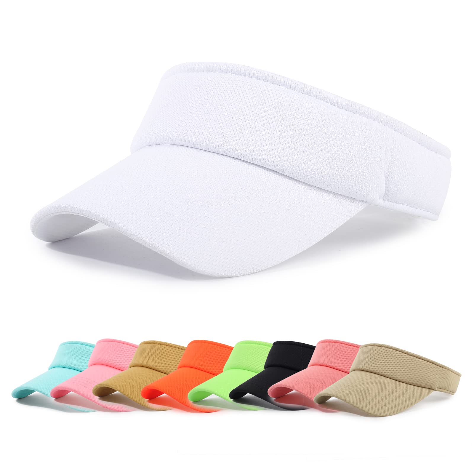 NTLWKR Sun Visor Hat Adjustable Velcro Outdoor Sports Cap for Men Women Adults