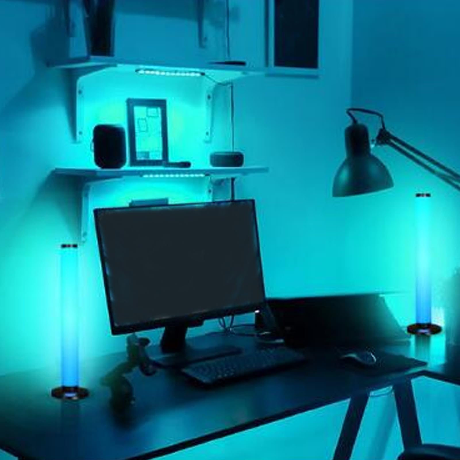 Barra de Luz LED Inteligente, Barras de Luces LED RGB de Sincronización de Música, Iluminación Ambiental Alimentada por USB, Retroiluminación de TV para Juegos que Cambia de