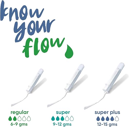 Miniatura 3 de Oi Iniciativa orgánica - Tampones  Absorción regular  Algodón orgánico sin perfume  Sin toxinas, sin BPA, aplicador biocompacto a base de plantas