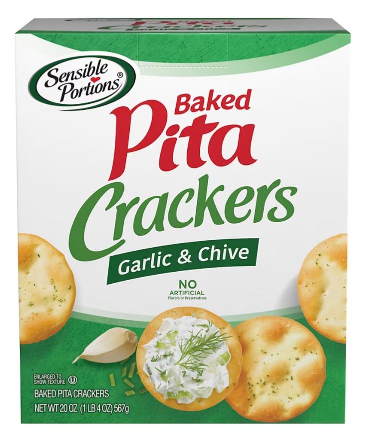 Sensible Portions Baked Pita Crackers (Pack of 2)