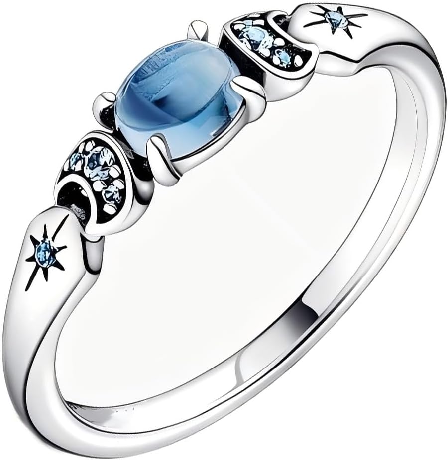 ZURWTCH Princess Ring Fit Women Fashion Gifts 925 Sterling Silver DIY Jewelry