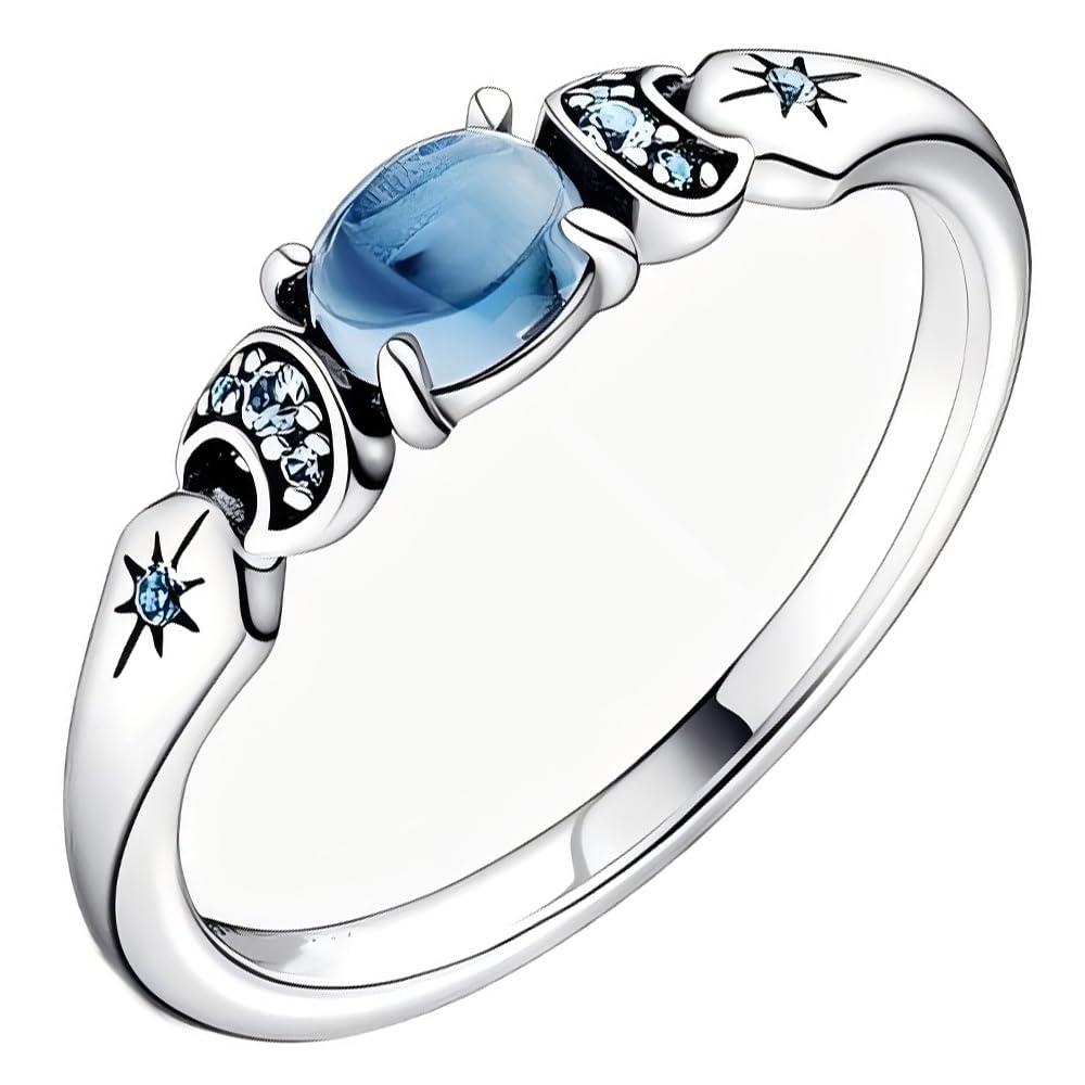 Princess Ring Fit Women Fashion Gifts 925 Sterling Silver DIY Jewelry