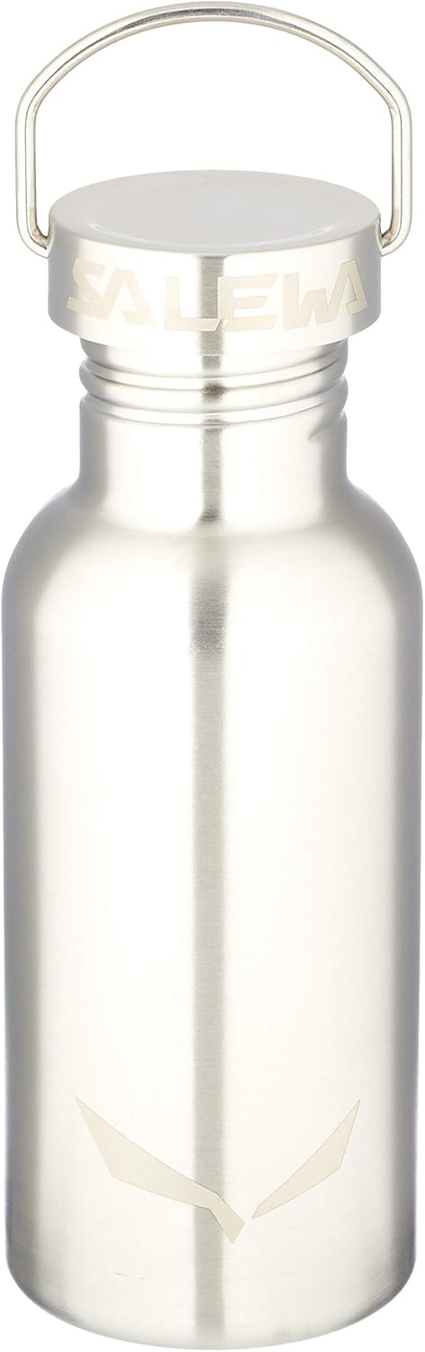 Salewa Aurino 05L Stainless Steel Bottle, Steel, Unisex, Grey, 500 ml