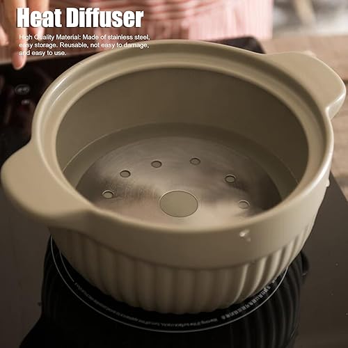 Miniatura 5 de Placa de guía térmica, difusor de calor, de acero inoxidable, convertidor de placa de inducción para estufa de gas, disco convertidor de placa de