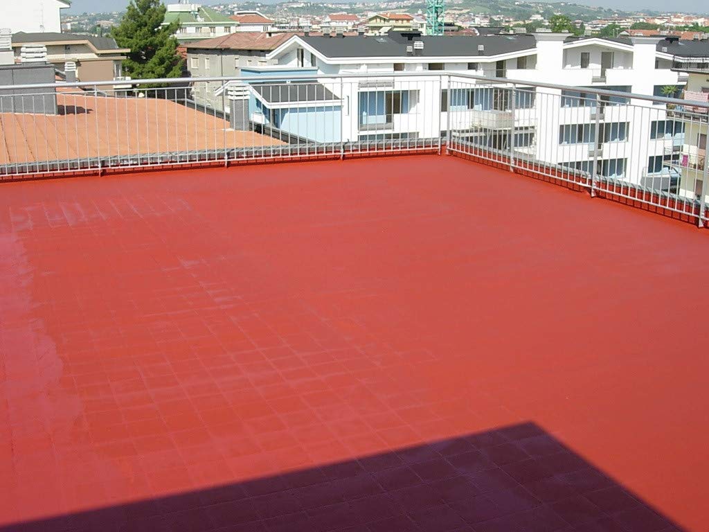 ICOBIT Unico, Super resina liquida impermeabilizzante, Rosso, 10 kg