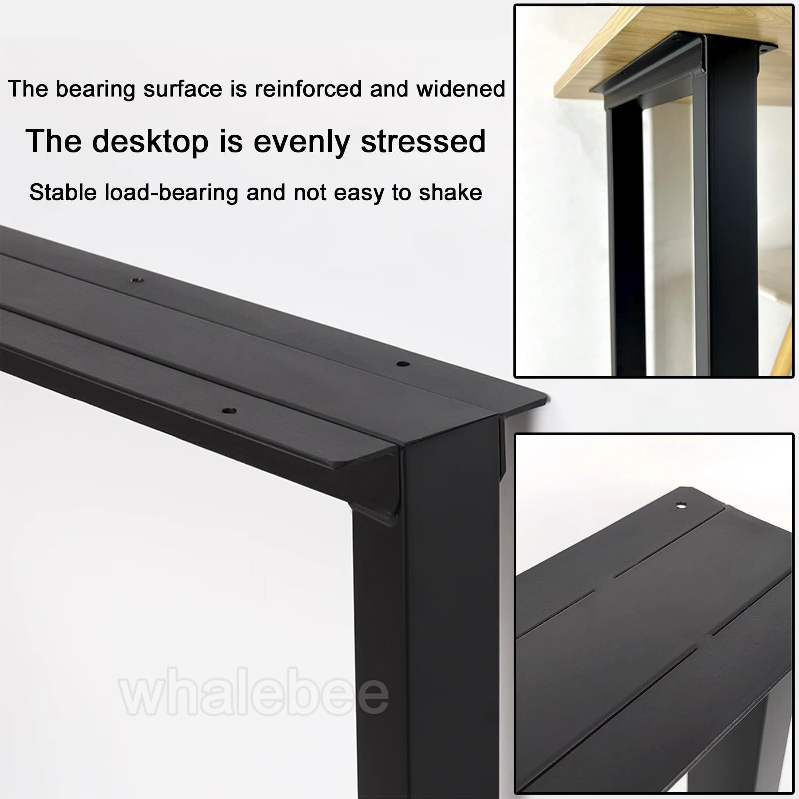 Stalowe nogi stołowe 71 cm i 99 cm – wytrzymałe metalowe nogi do kawy i ławki, nowoczesny design, szerokość 50 cm, idealne do jadalni i projektów mebli, zestaw 2 szt