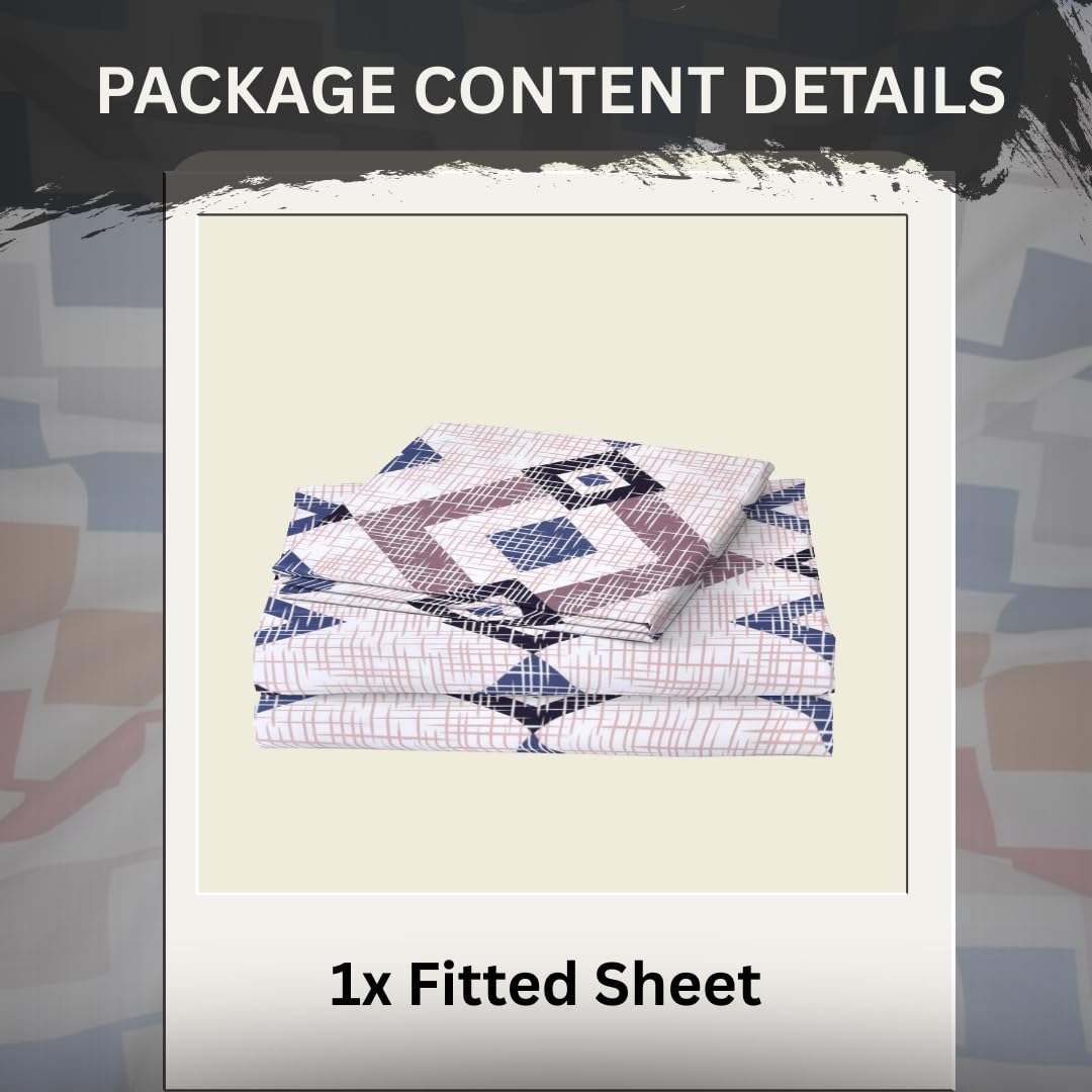 EverSoft Bedding 1PCS Floral Fitted Sheet Single Size Extra Deep 35cm Pocket Soft Breathable Printed Mattress Cover - Image 2